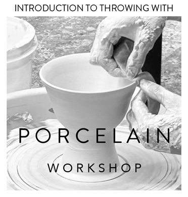 Introduction to Throwing with Porcelain Workshop May 30th 1pm