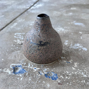 Cocoon Bud Vase in Blue Lava