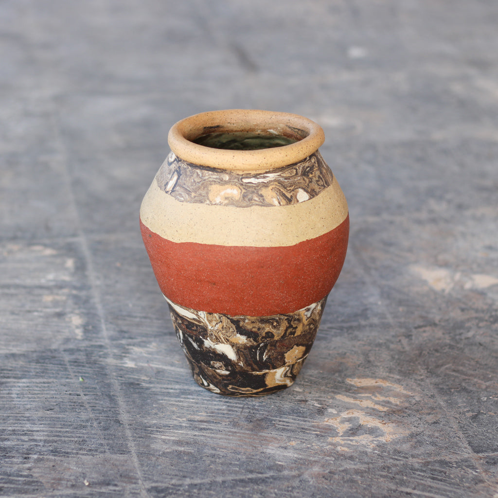 Marbled Hand-Built Vase No.3