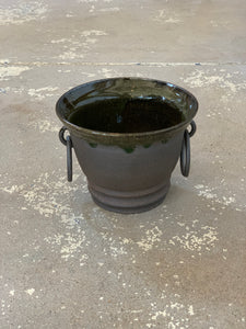 Dark Brown Planters with Rings