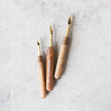 Brass & Wood Hole Cutters-Cypress/Los Angeles