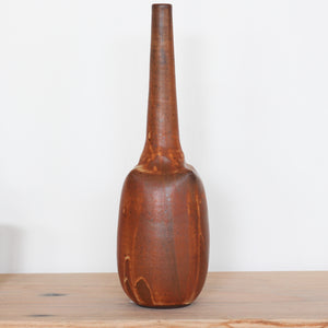 Tall Neck Vase - Rust