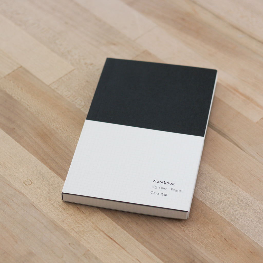 Ito Bindery A5 Slim Notebook in Black-San Francisco