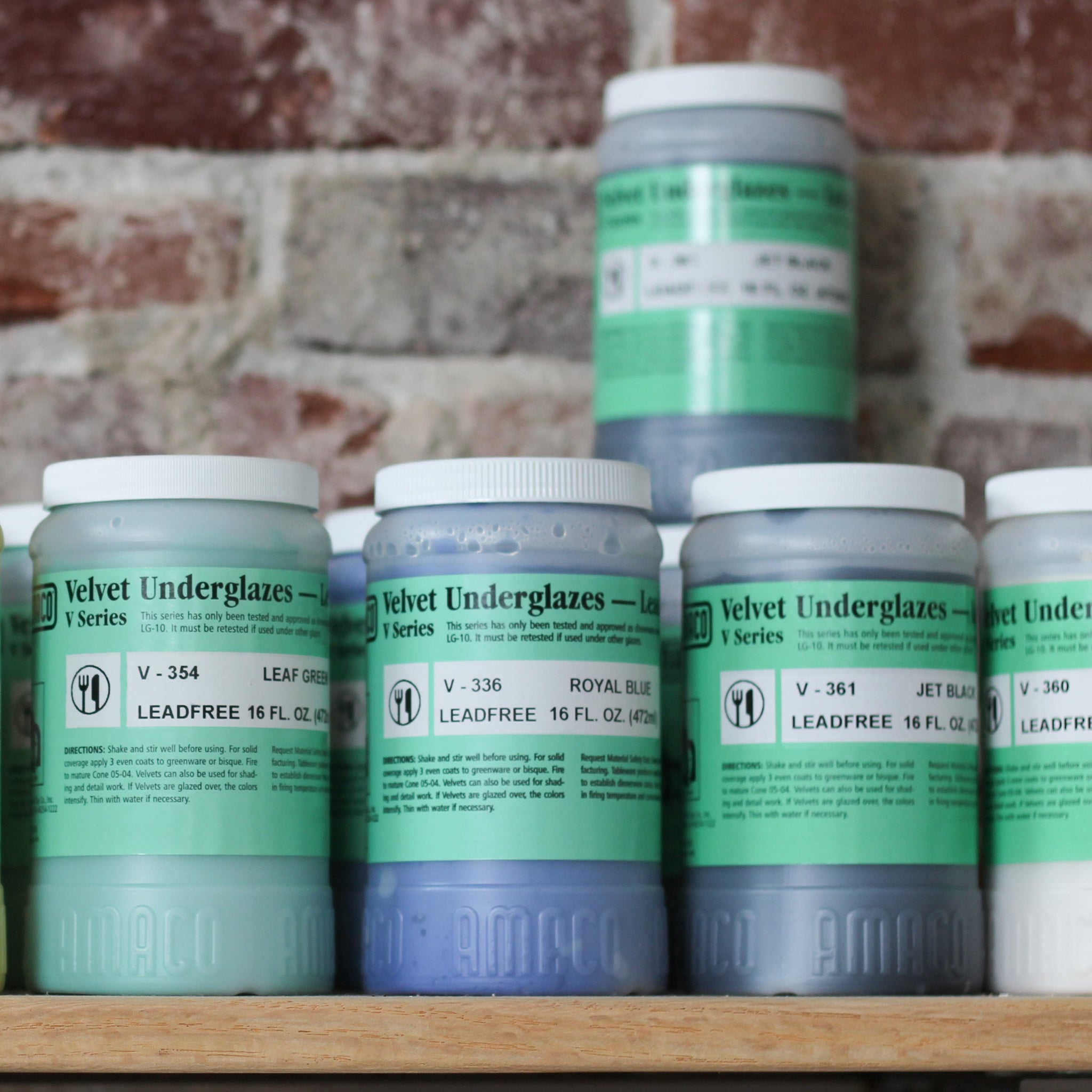 Amaco Velvet Underglazes 16 oz. SizesCosta Mesa The Pottery Studio